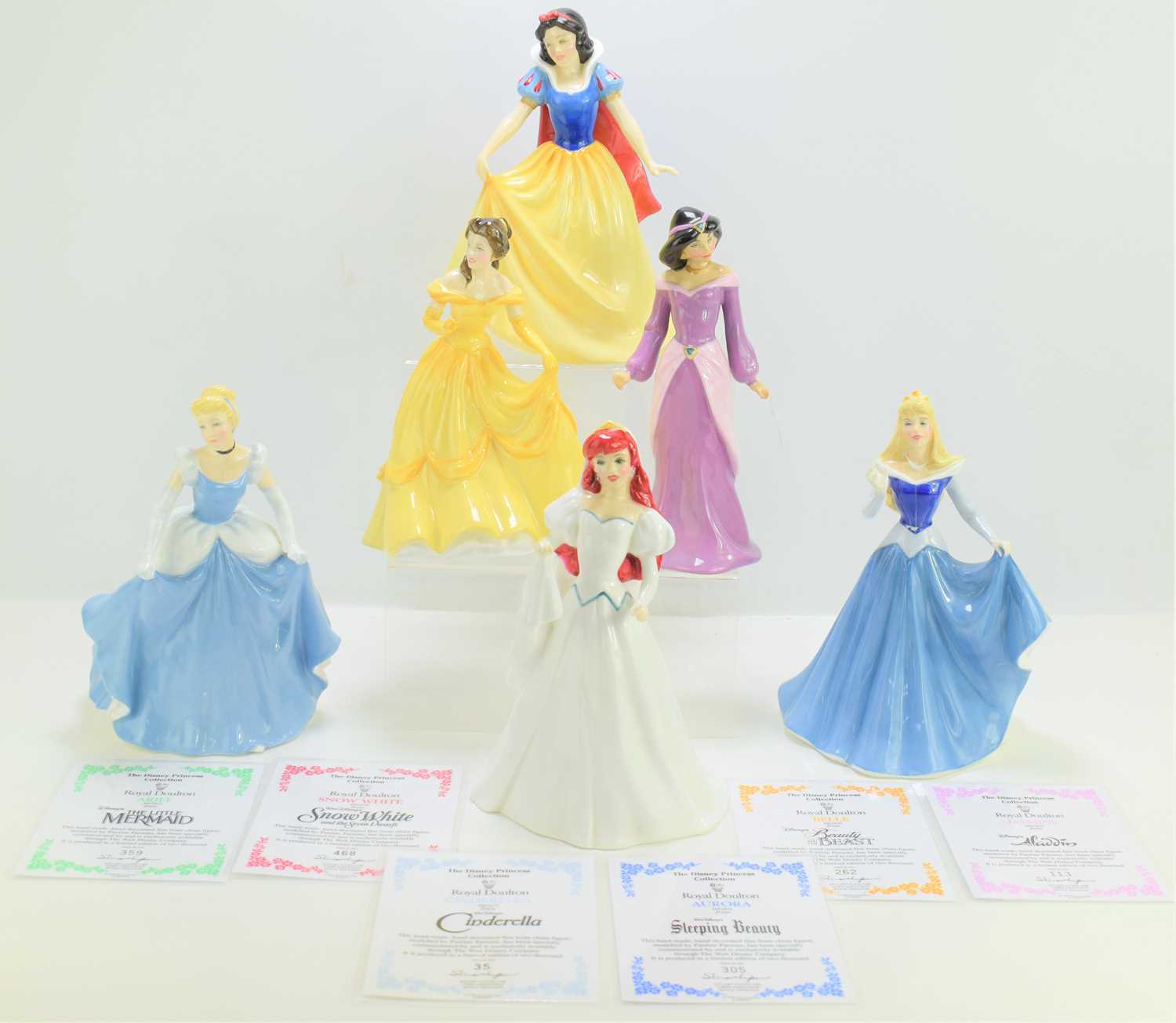 Lot 381 - A group of Royal Doulton Disney Princess...