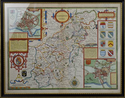 Lot 81 - A 17th century map by John Speed of...