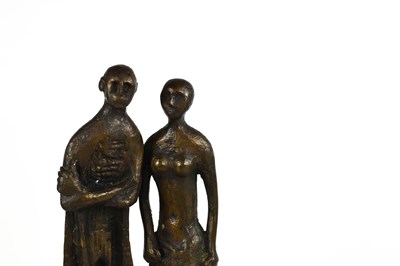 Lot 1 - Catharni Stern (1925-1915): a pair of bronze...