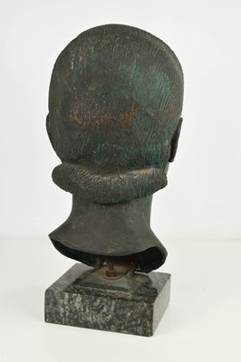 Lot 2 - A contemporary bronze sculpture of a female...