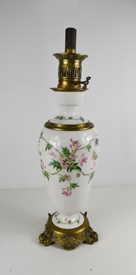 Lot 88 - A Miller & Sons porcelain and brass Victorian...