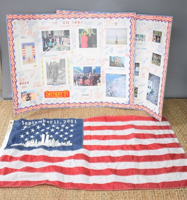 Lot 236 - A group of 9/11 commemorative memorabilia to...