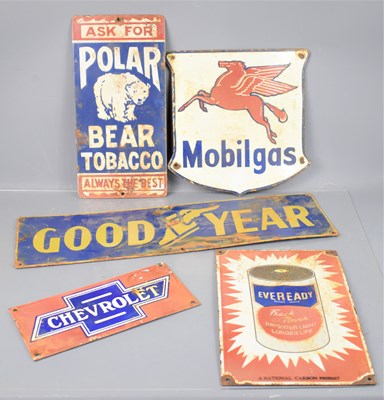 Lot 316 - A group of steel and enamel signs to include...