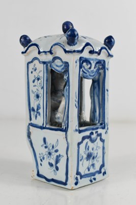 Lot 353 - A 19th century Delft blue and white carriage,...