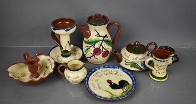 Lot 355 - A group of Torquay ware, to include jug,...