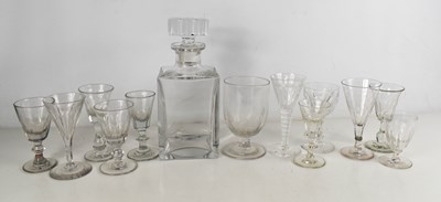 Lot 388 - A group of 19th century and later glasses, of...