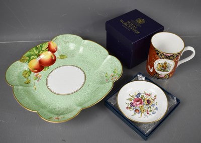 Lot 391 - A Royal Worcester E. Townsend painted...