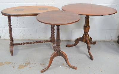 Lot 629 - Three occasional tables, one Victorian...