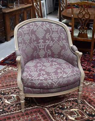 Lot 78 - A Roche Bobios armchair in the painted French...