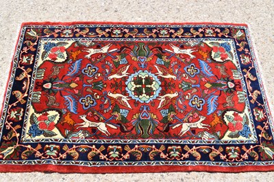 Lot 619 - A fine Middle Eastern wool rug, hand woven in...