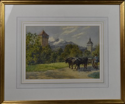 Lot 579 - George Moore-Henton (1861-1924): 'Walled...