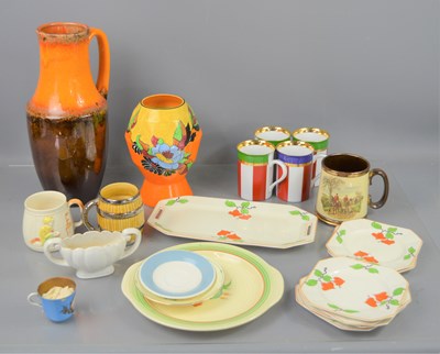 Lot 359 - A group of 1930s and later ceramics to include...