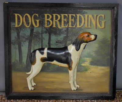 Lot 465 - An antique style 'Dog Breeding' advertising...