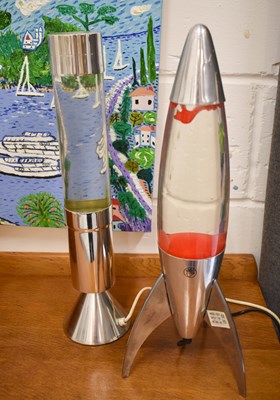 Lot 31 - Two vintage lava lamps to include one in the...