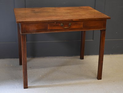 Lot 638 - A 19th century oak side table with single...