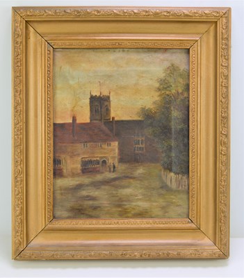 Lot 575 - Late 19th century oil on canvas depicting a...