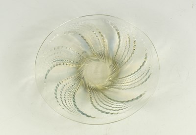 Lot 6 - A Rene Lalique opalescent glass dished plate...