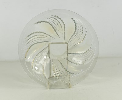 Lot 6 - A Rene Lalique opalescent glass dished plate...