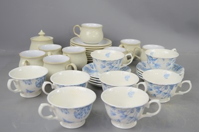 Lot 373 - A Portmerion "Botanic Blue" tea cups and...