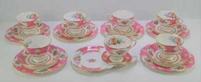 Lot 360a - A Royal Albert "Lady Carlyle" group of tea...