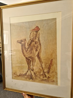 Lot 573A - A Raymond Smith print depicting Arabian man on...