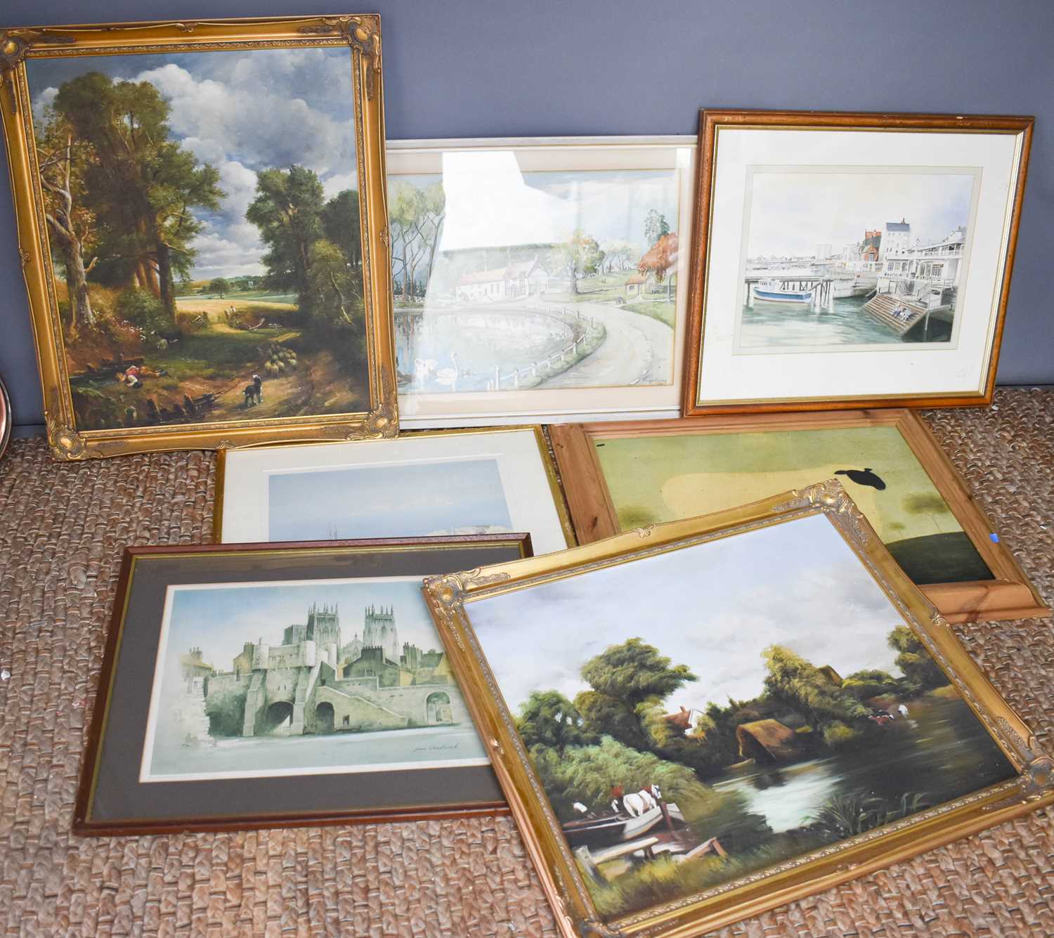 Lot 88 - A quantity of pictures to include two 20th...