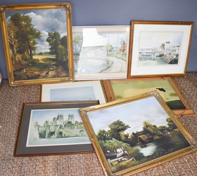 Lot 88 - A quantity of pictures to include two 20th...