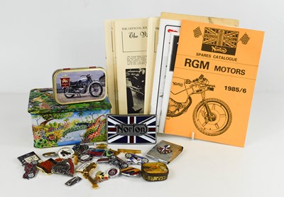 Lot 46 - A group of Motor Cycle related badges and...