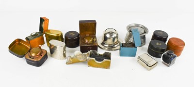 Lot 50 - A collection of antique and vintage inkwells,...