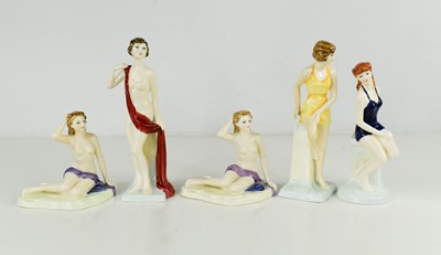 Lot 70 - Five Royal Doulton Archives figurines,...