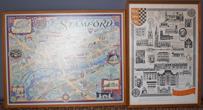 Lot 101 - A Wilfred Rene Wood print of Stamford,...