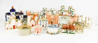 Lot 15 - A collection of 19th century Staffordshire...