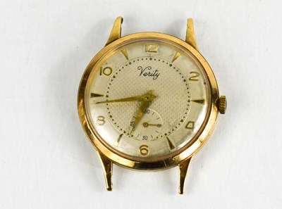 Lot 175 - A 9ct gold Verity wristwatch with subsidiary...