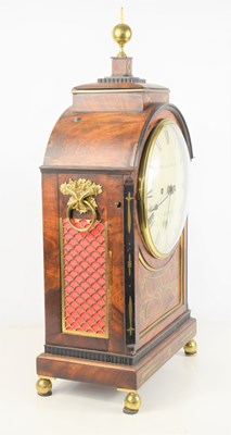 Lot 9 - A Regency mahogany cased bracket clock with...