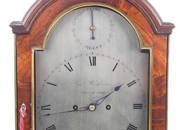 Lot 7 - A George III mahogany cased bracket clock with...