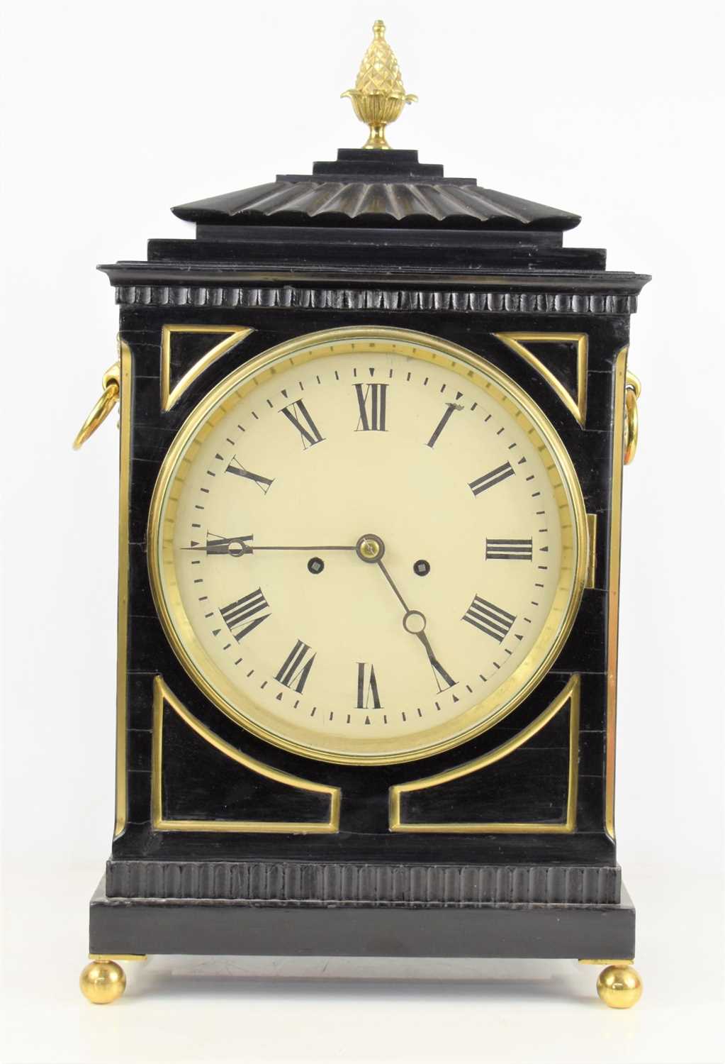 Lot 5 - A Regency eight day bracket clock in an...
