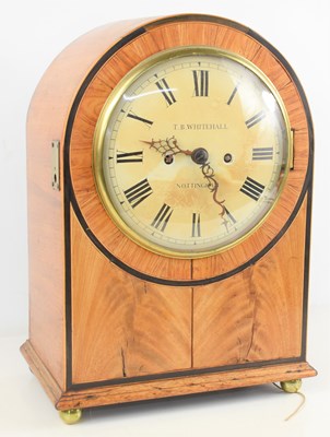 Lot 3 - A 19th centuty walnut cased bracket clock,...