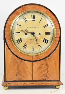 Lot 3 - A 19th centuty walnut cased bracket clock,...