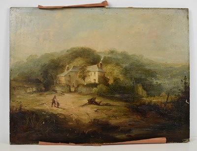 Lot 149 - An 18th century oil on board, depicting a...