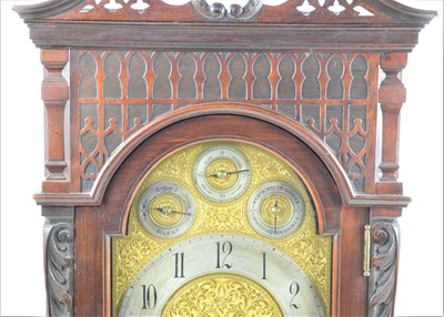 Lot 10 - A late Victorian 'Directors' Bracket Clock...