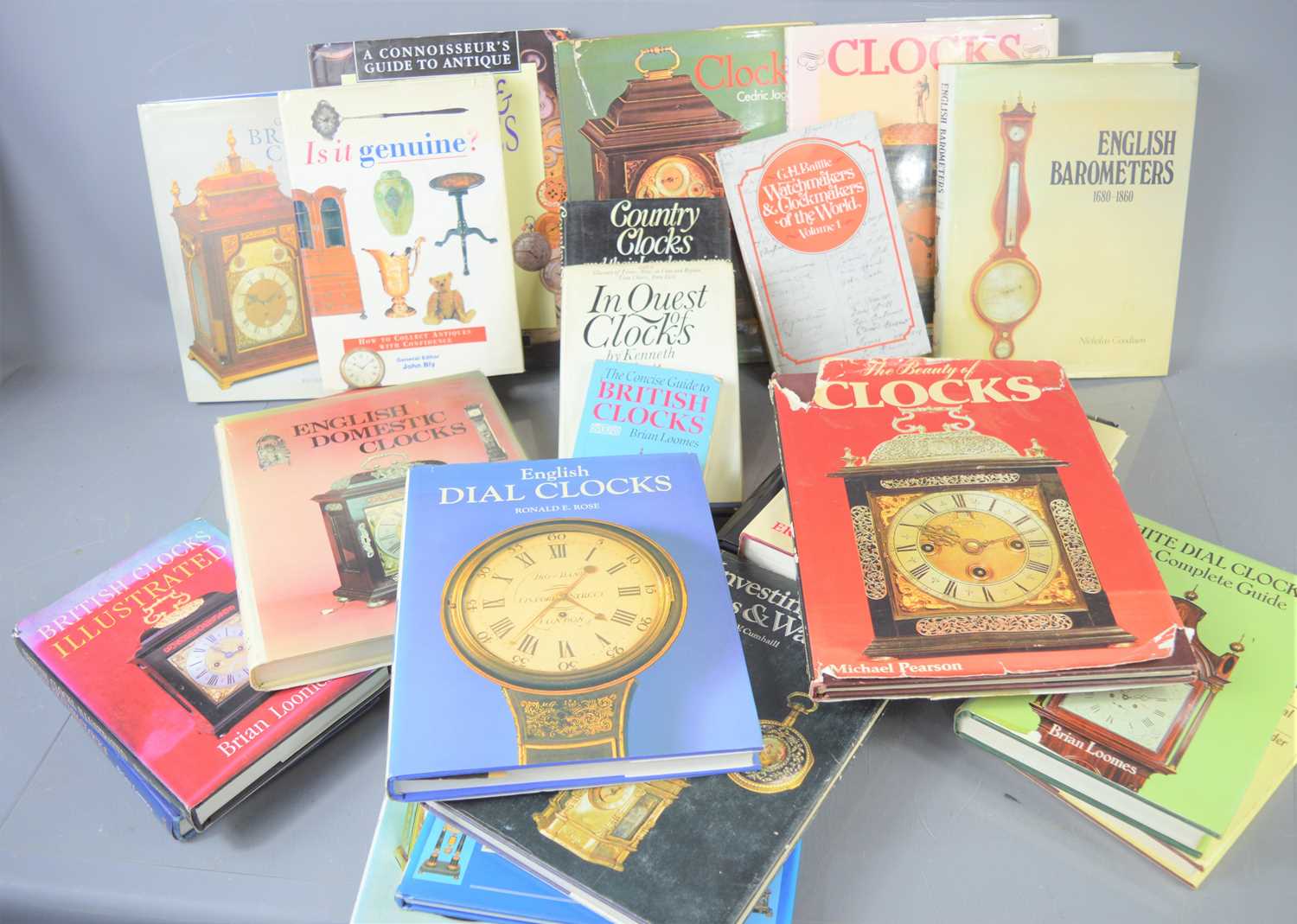 Lot 234 - A group of horological reference books to...