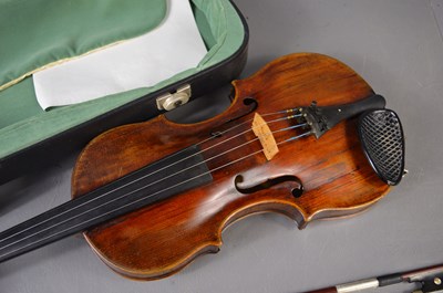 Lot 400 - A late 18th century violin, label inside which...