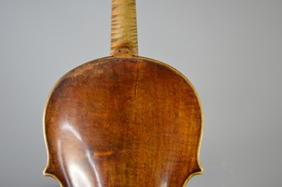 Lot 400 - A late 18th century violin, label inside which...