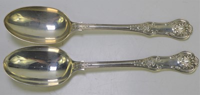 Lot 313 - A pair of silver tablespoons in the Kings...