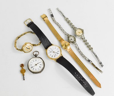 Lot 190 - A group of vintage ladies and gents watches,...