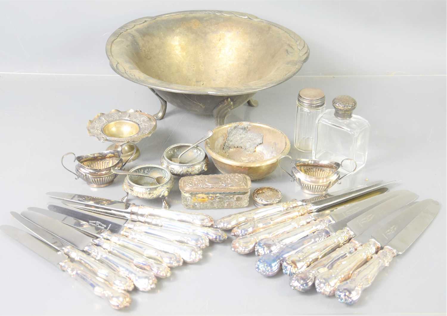 Lot 313 - A group of Cooper Brothers silver handled