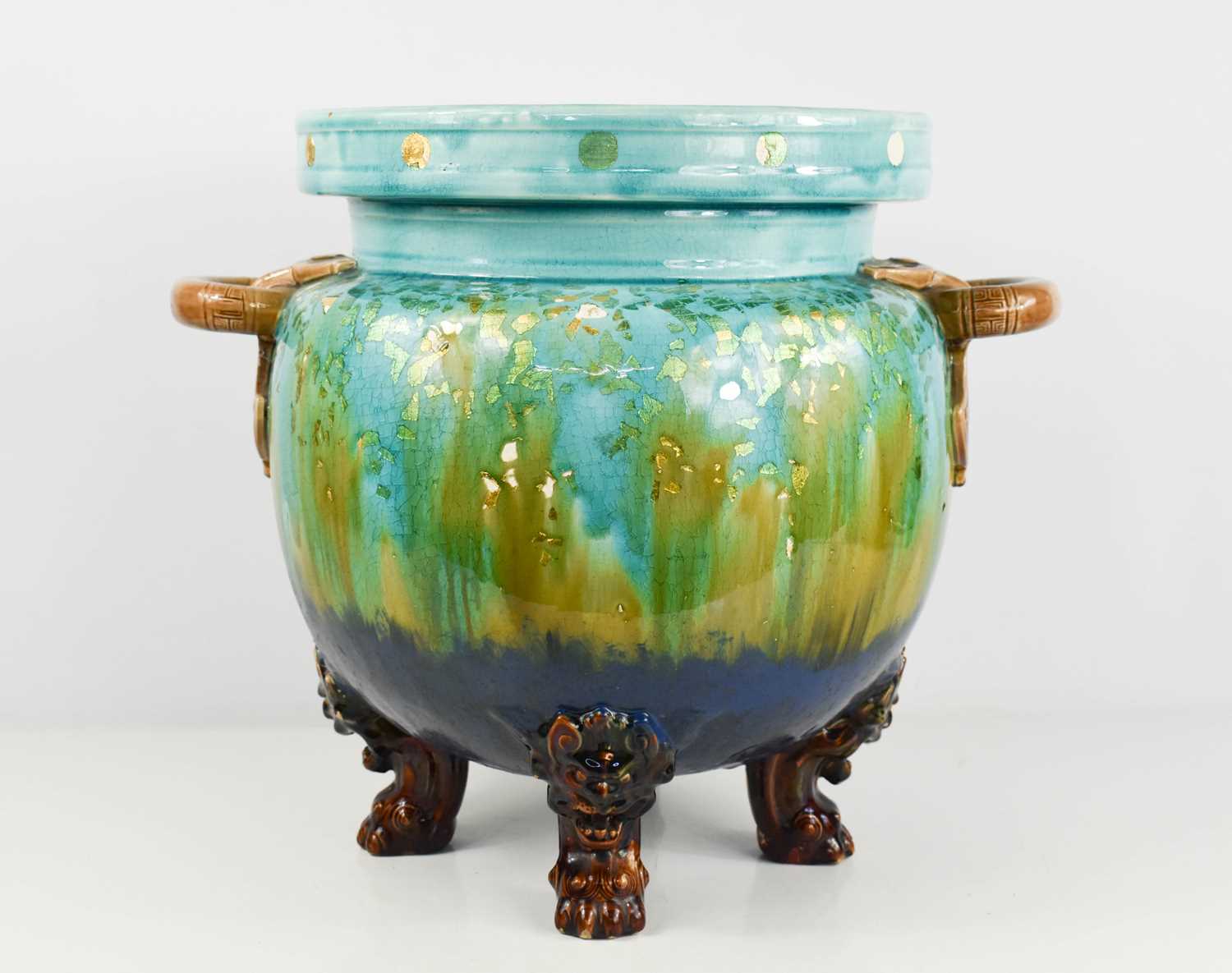 Lot 208 - A 19th century Jardiniere, likely Minton,...