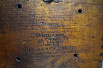 Lot 216 - A vintage Ventillator egg box, stamped Eggs to...