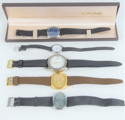 Lot 77 - A group of vintage wristwatches to include...