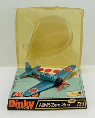 Lot 361 - A Dinky 739 diecast model of a A6M5 Zero-Sen...